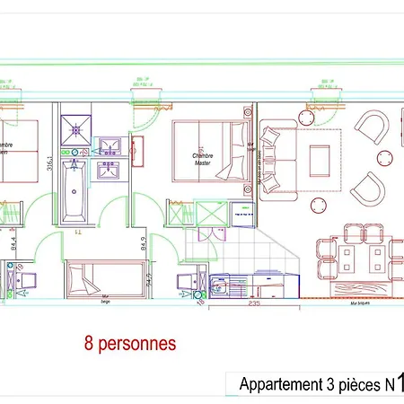 Le Portillo - Piscine - 3 Pieces Pour 8 Personnes Mae-4903 شقة *